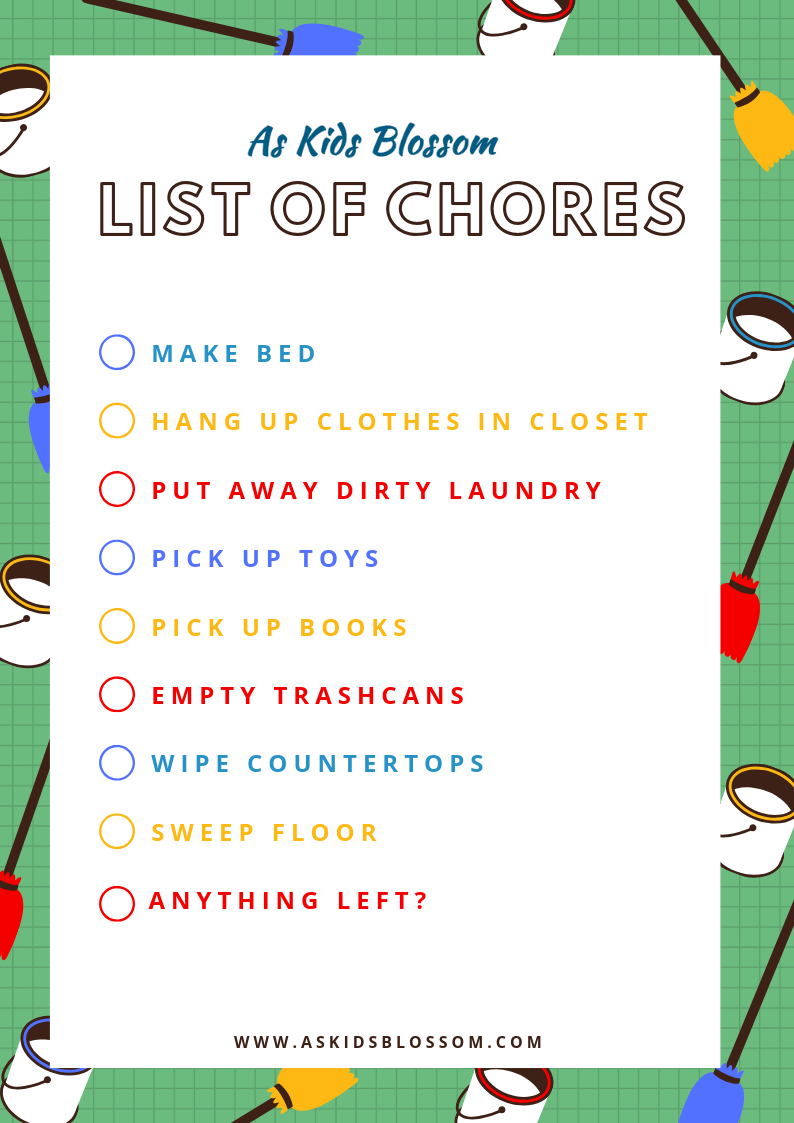 cleaning up checklist printable
