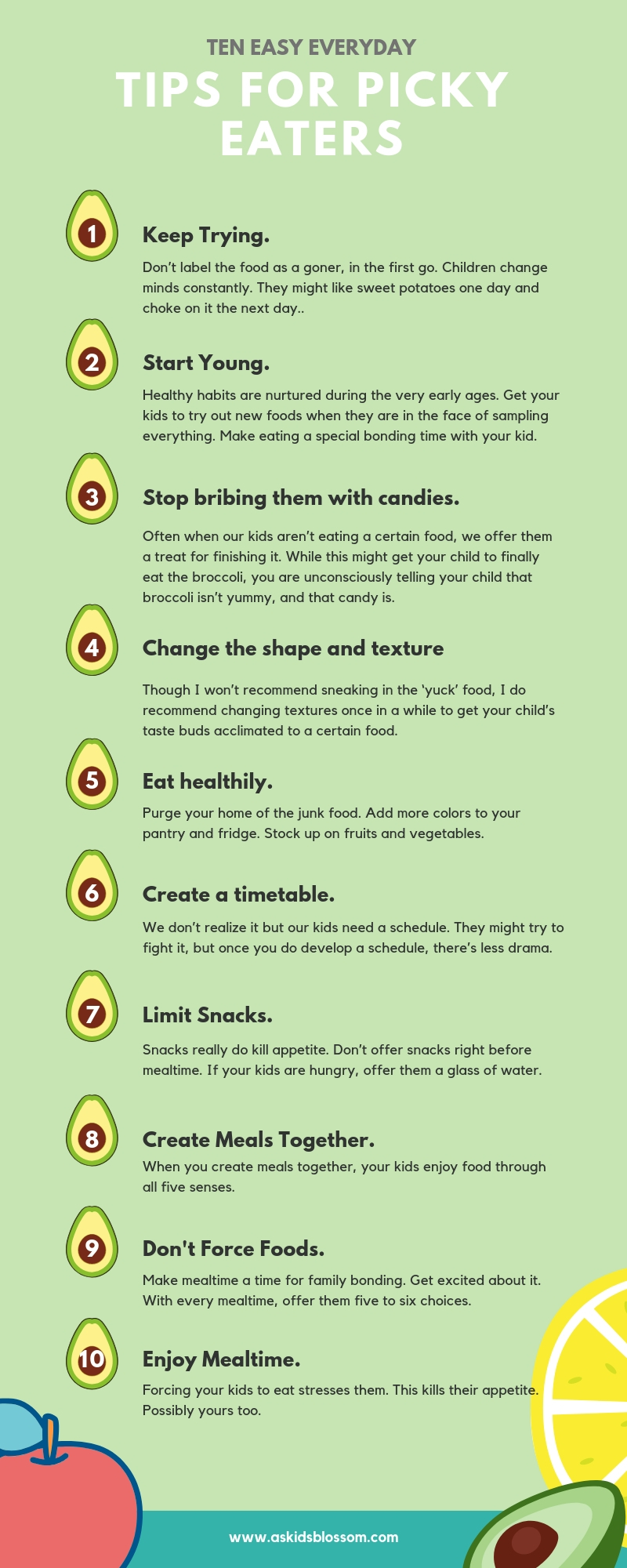 everyday tips for picky eaters