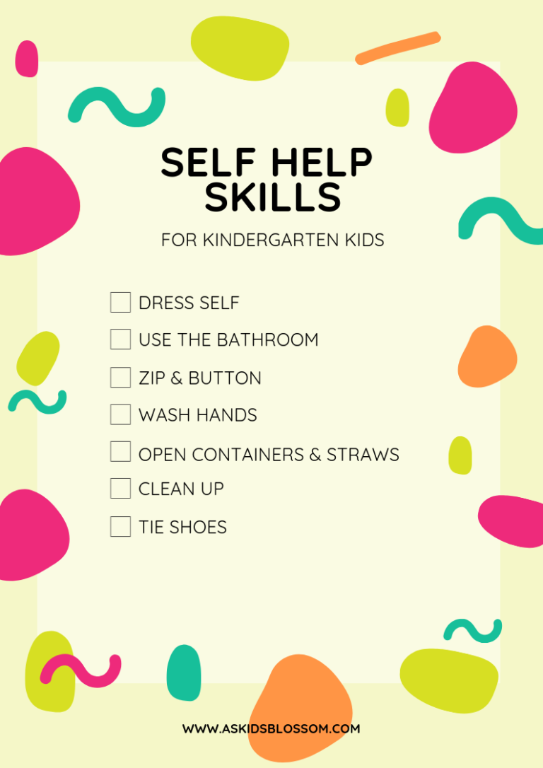 Self Help Skills To Teach Your Child - As Kids Blossom