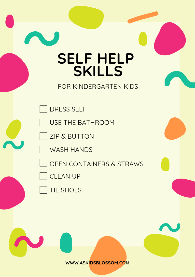 self help skills worksheet